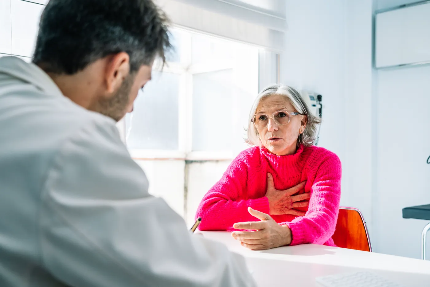 A patient feeling prepared during a medical consultation